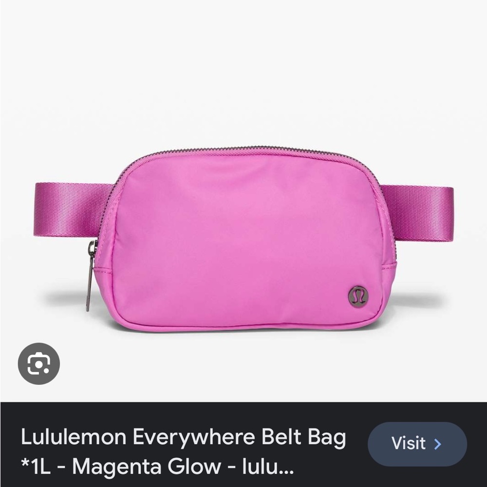lululemon everywhere belt bag magenta glow